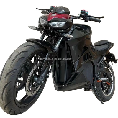 Sistema di freno a disco Alta velocità 10000w Batteria al litio Motocicletta elettrica da corsa personalizzata