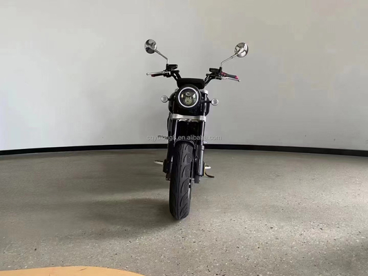 Off Road Electric Bike Motocicletta elettrica retro 5000W con freno a disco e pneumatica da 10 pollici