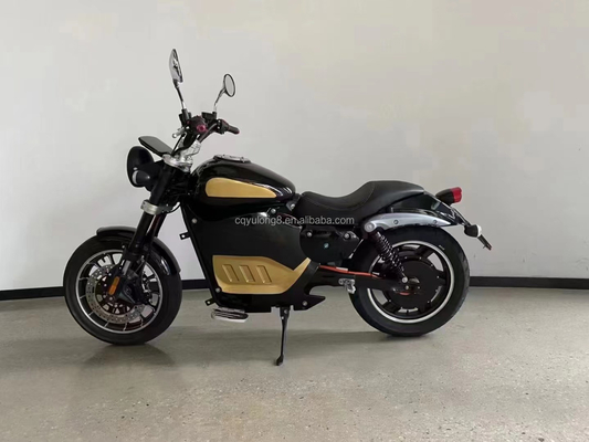 Off Road Electric Bike Motocicletta elettrica retro 5000W con freno a disco e pneumatica da 10 pollici