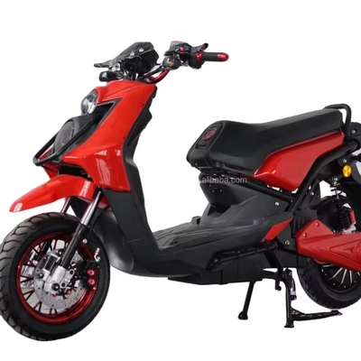 300W 500W 800W DC Brushless Motor Motocicletta elettrica con freno a disco e pneumatico da 10 pollici