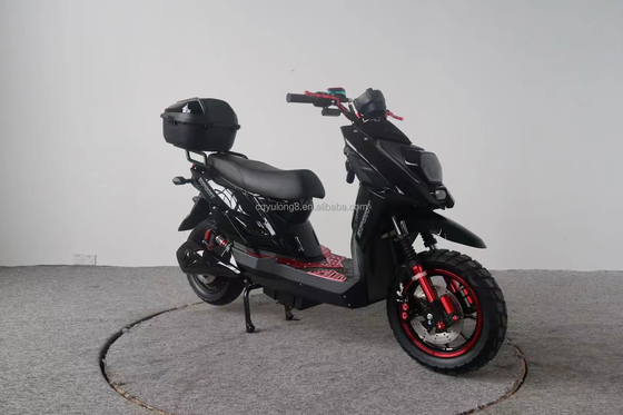 300W 500W 800W DC Brushless Motor Motocicletta elettrica con freno a disco e pneumatico da 10 pollici
