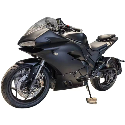 Potente 72V 3000W Motore centrale batteria al litio Motocicletta da corsa elettrica con pneumatici da 12 pollici