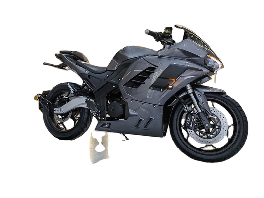 Potente 72V 3000W Motore centrale batteria al litio Motocicletta da corsa elettrica con pneumatici da 12 pollici