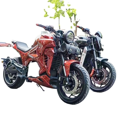 Motocicletta elettrica da corsa a misura 72v 3000W 5000W con freno a disco e raffreddamento ad acqua