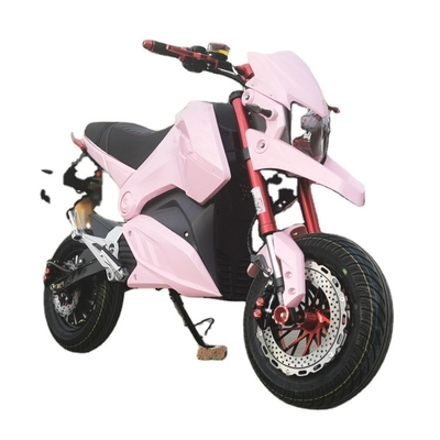 Motore a spazzola azionato elettricamente Motocicletta ad alta velocità per adulti 2000w con motore elettrico